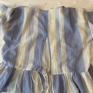 Open Back Stripe Shirt